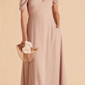 Birdy Grey Taupe Maxi Dress for Bridesmaid or Formal Wear